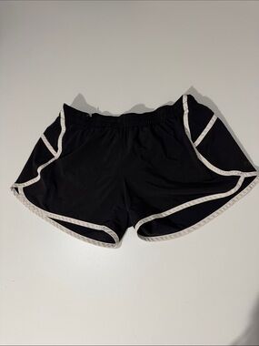GAP Black Athletic Shorts with White Trim